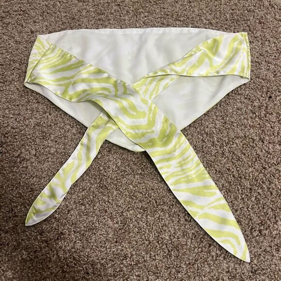 Triangle tie cropped strapless top - Picture 4 of 6